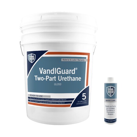 Rainguard Brands 5 Gal. Kit VandlGuard Two-Part Urethane High Gloss, Clear VG-7033